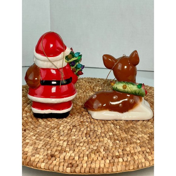 Mr. Christmas Santa and Reindeer Light-Up Set, Mister Christmas Retro Lite Up - Picture 6 of 10